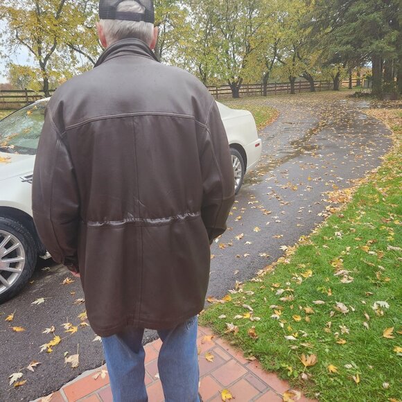 Danier soft leather dress coat lots of pockets full zipper Thinsulate Lining - Picture 8 of 11